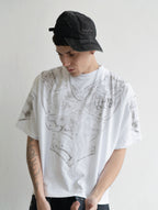 Remera "Armadura" Rotten x Bossio (Blanco)