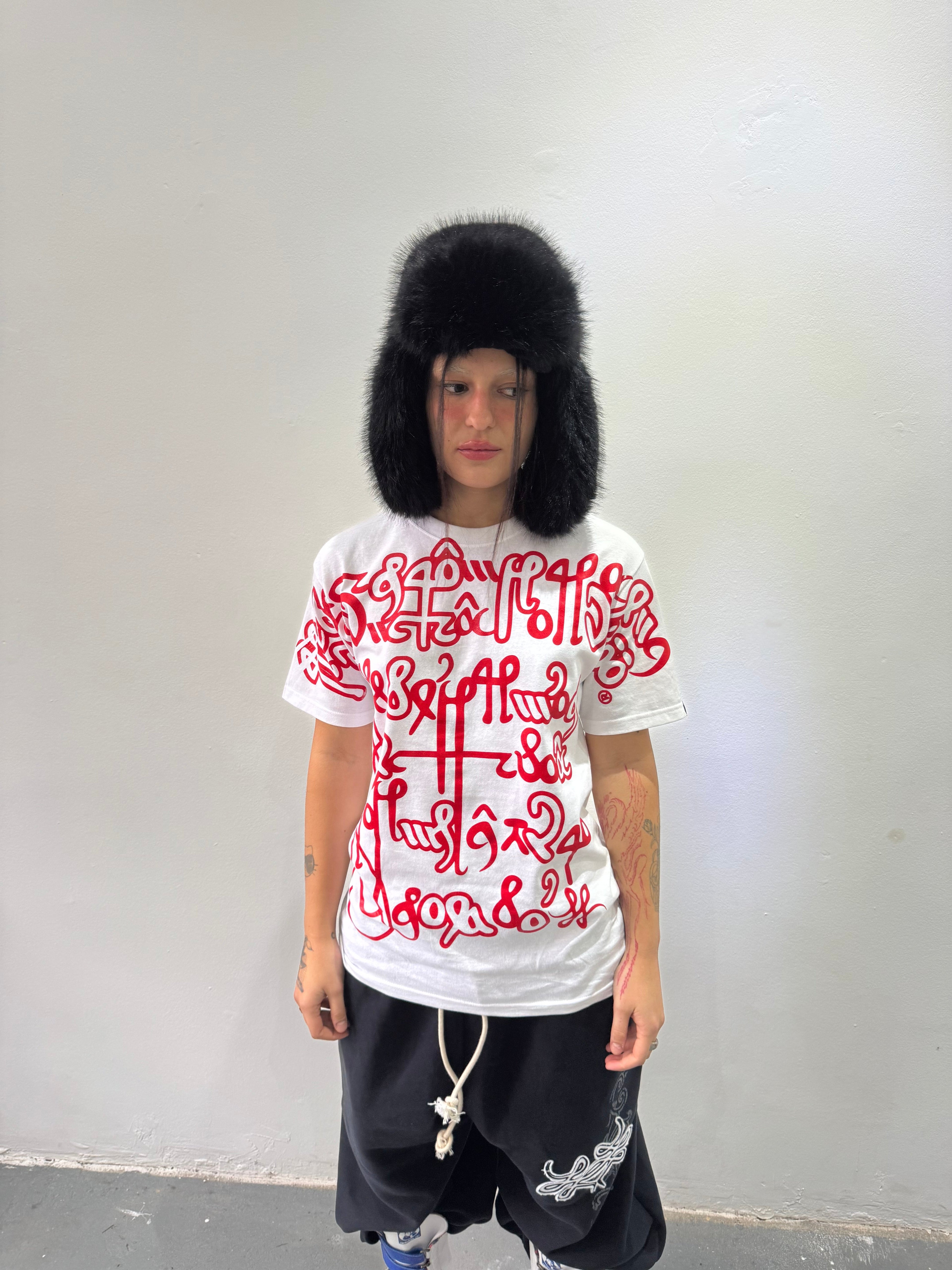 Remera Full Print "Escrituras" (Blanca) - M.V.