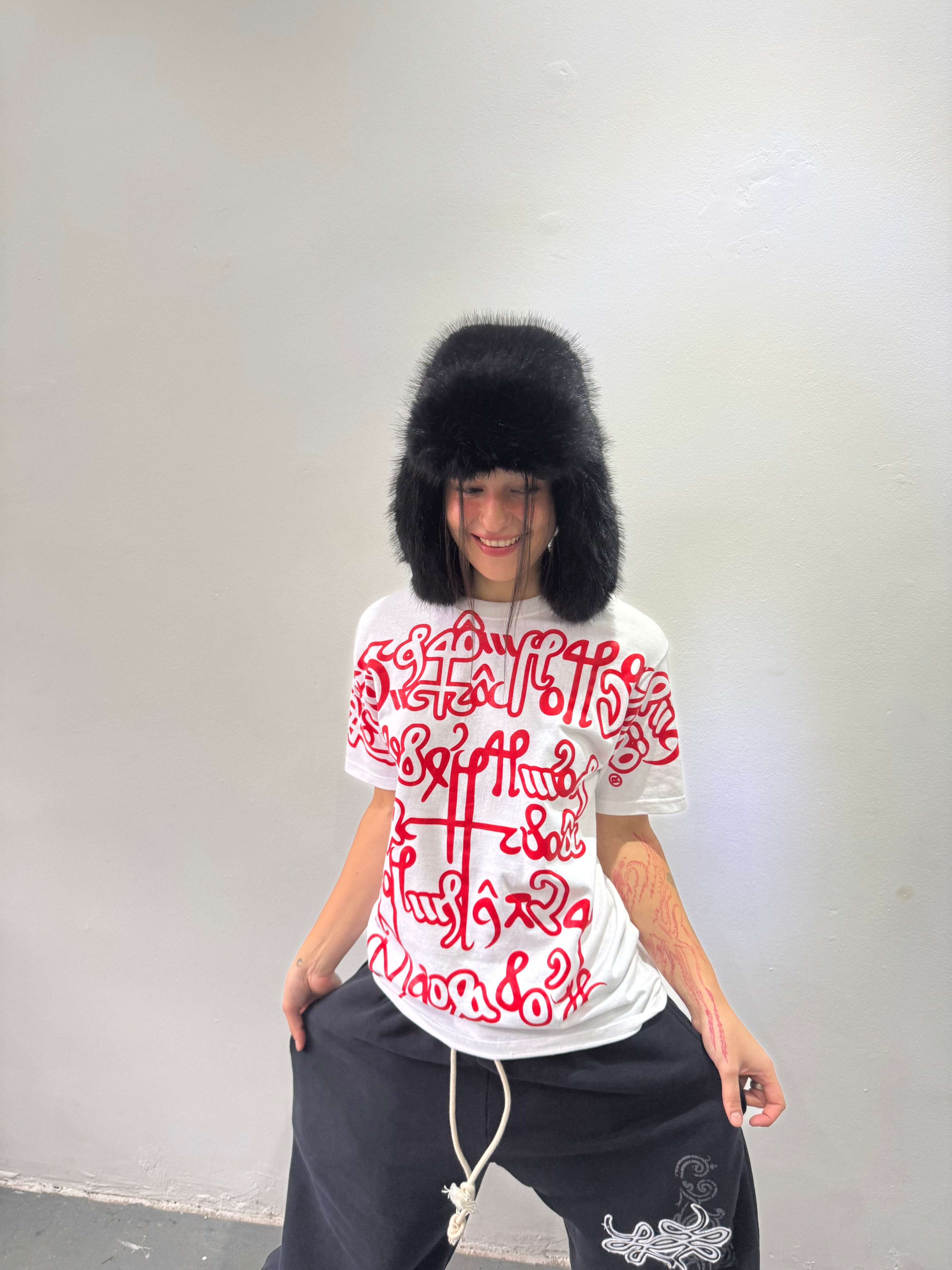 Remera Full Print "Escrituras" (Blanca) - M.V.