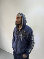 Campera Reversible Fur "Voynich" (Marino x Gris) - M.V.
