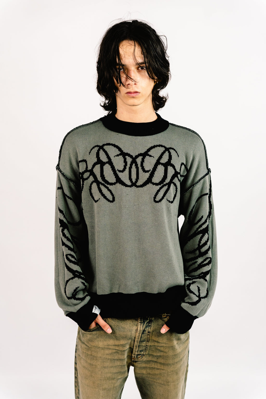 Sweater Reversible "SLEPAK" (Negro x Gris)