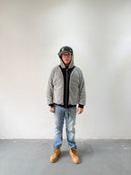 Campera Reversible Fur "Voynich" (Negro x Gris) - M.V.