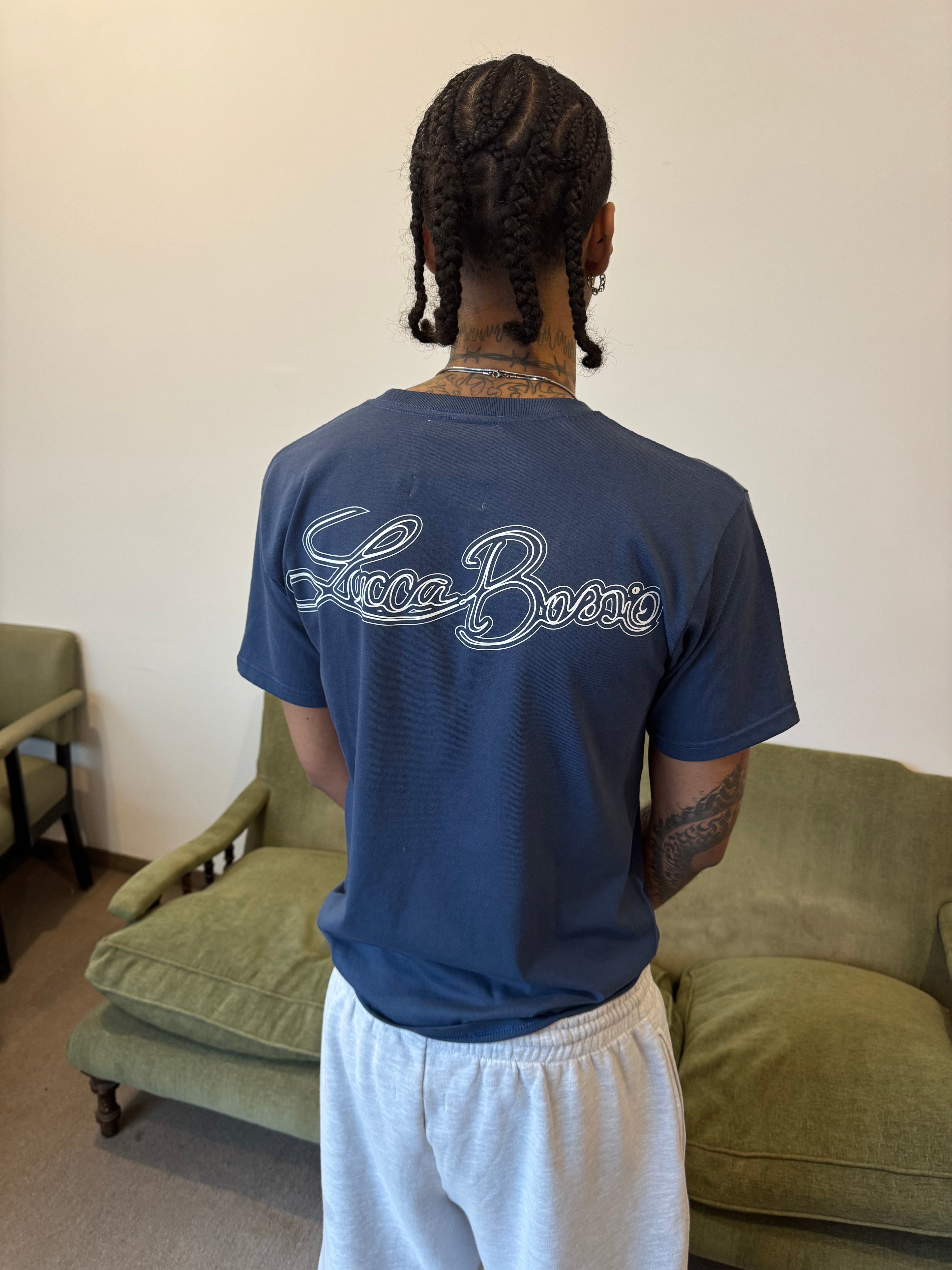 Remera "Bigrama" (Azul) - M.V.