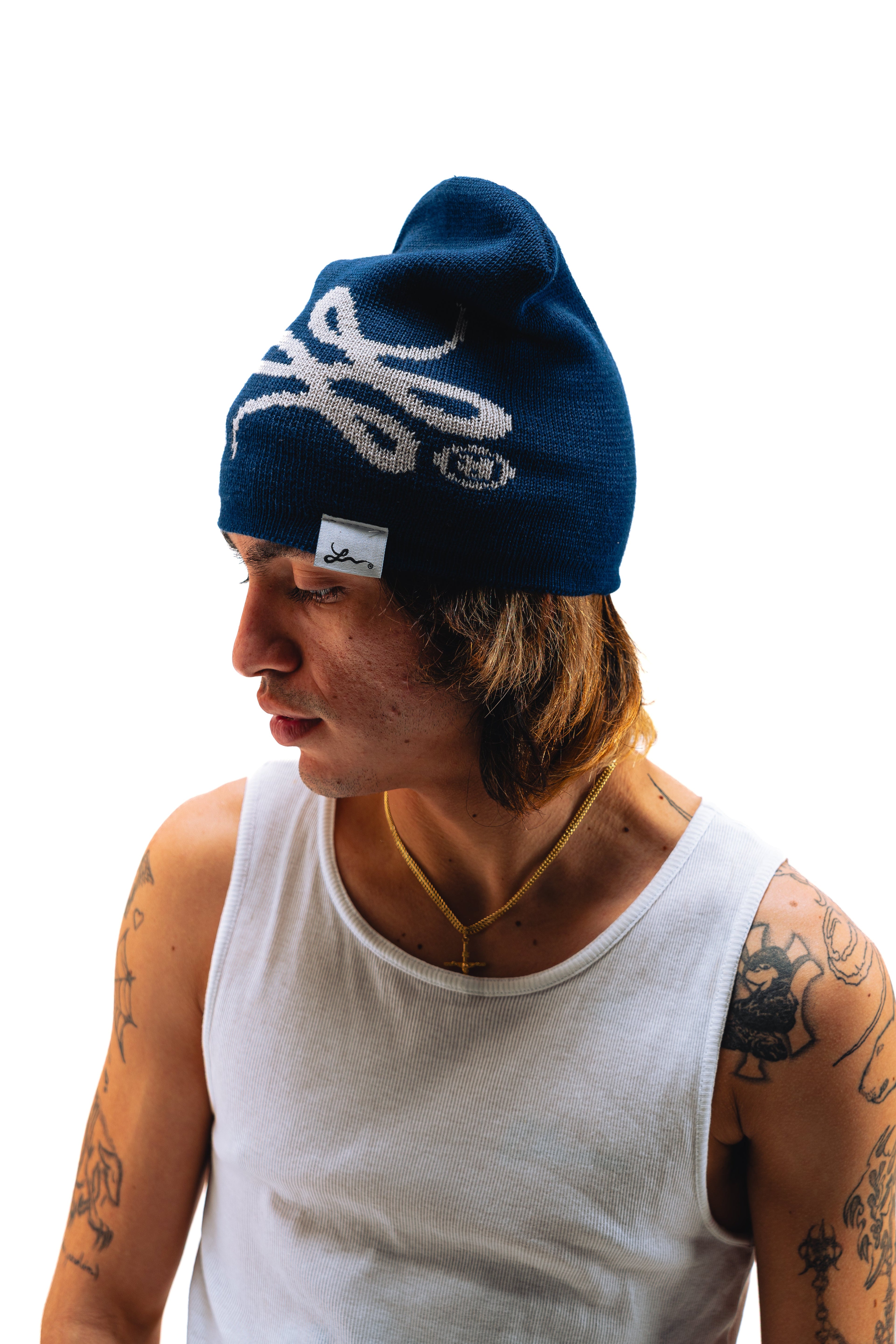 Benie Reversible (Azul y Gris)