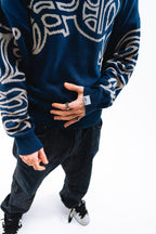 Sweater Reversible "SLEPAK" (Azul x Gris)