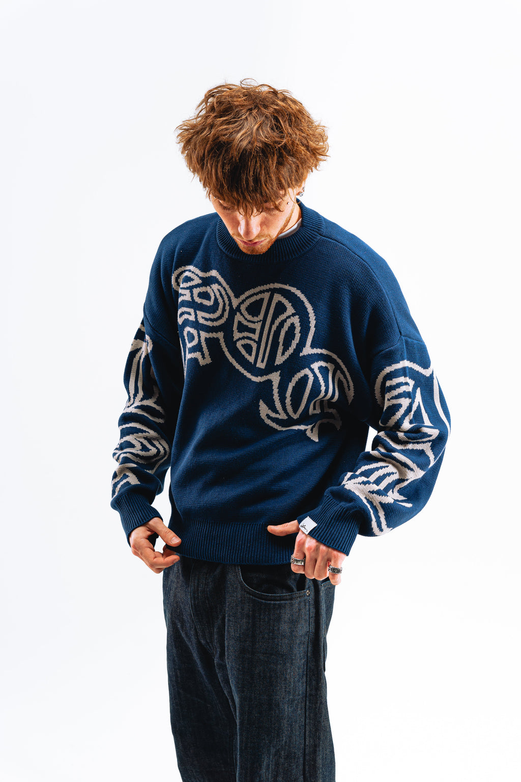 Sweater Reversible "SLEPAK" (Azul x Gris)