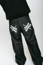 Pantalón Jean Baggy Raw ”Trigrama”