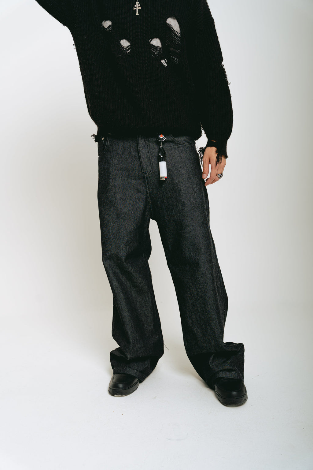 Pantalón Jean Baggy Raw ”Trigrama”