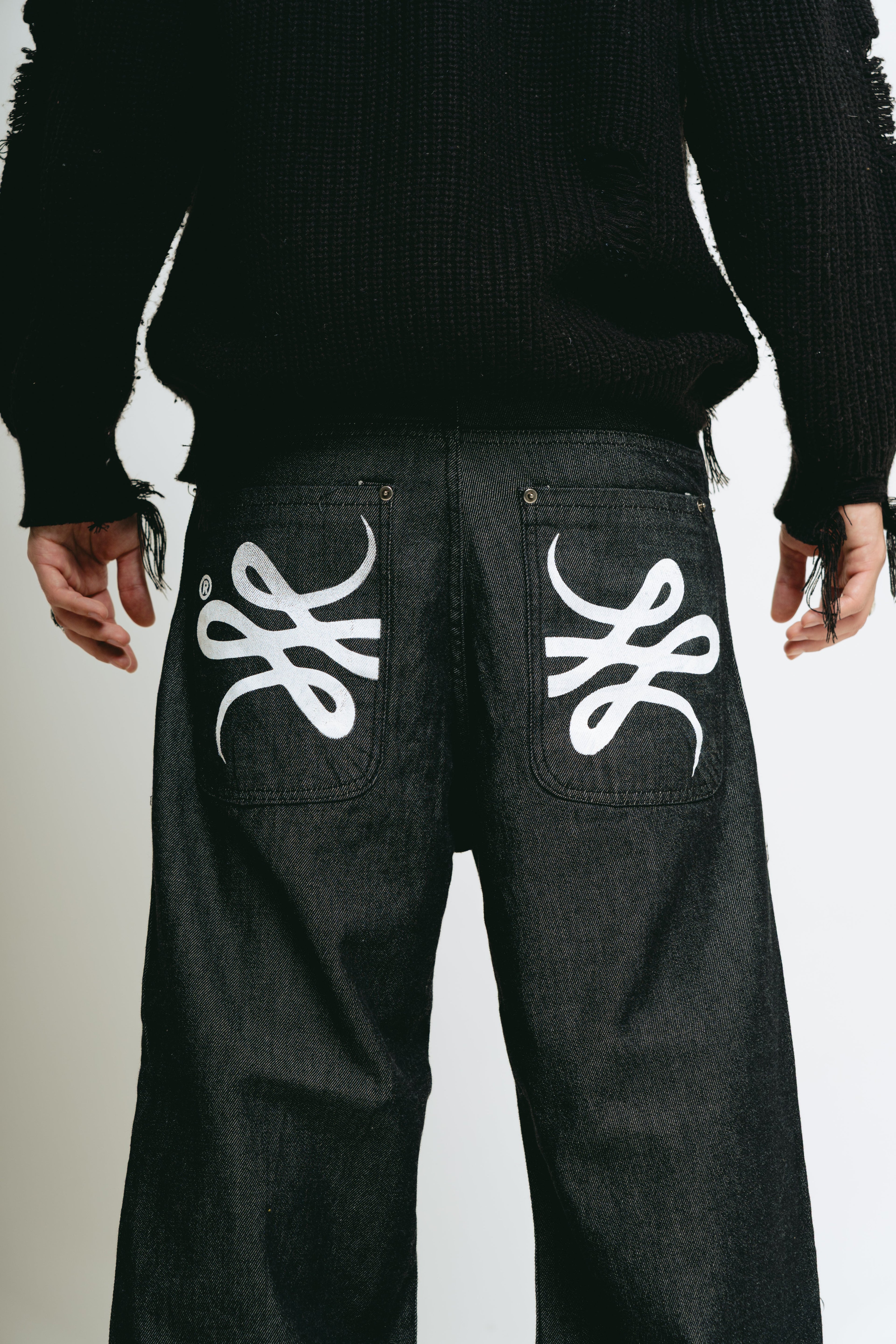 Pantalón Jean Baggy Raw ”Trigrama”