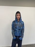 Full Zip Hoodie Tejido "Knox" (Azul)