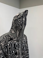 Full Zip Hoodie Tejido "Knox" (Negro)