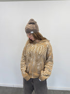 Full Zip Hoodie Tejido "Knox" (Beige)