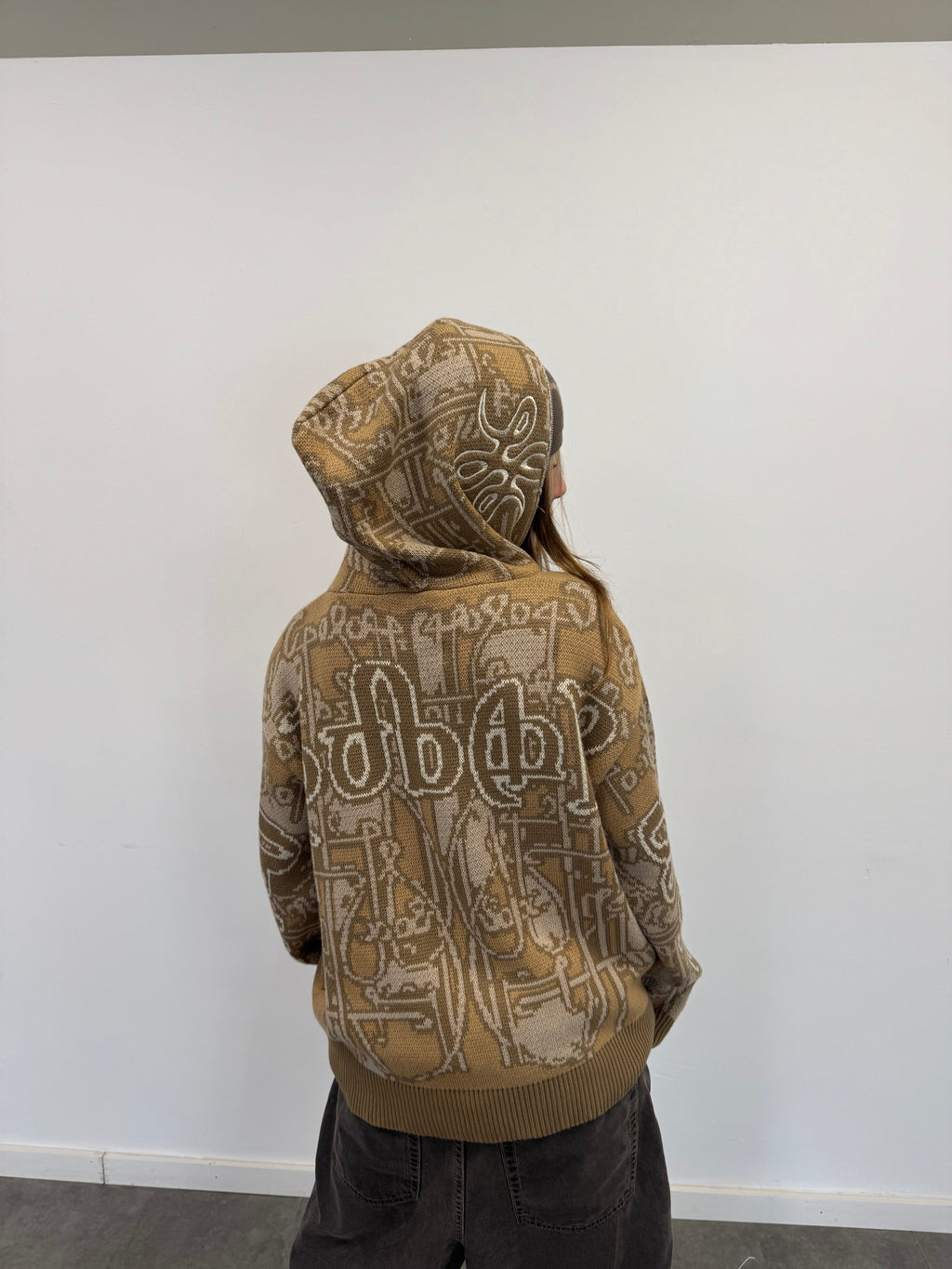 Full Zip Hoodie Tejido "Knox" (Beige)