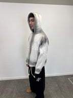 Zip Hoodie "Lengua Eslava" (Gris Washed)