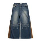 Jean "Nudos de Archibald" (Azul Washed Verde)