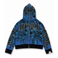 Full Zip Hoodie Tejido "Knox" (Azul)