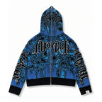 Full Zip Hoodie Tejido "Knox" (Azul)