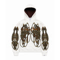 Hoodie "Nudos de Archibald" (Blanco/Crema) - M.V.