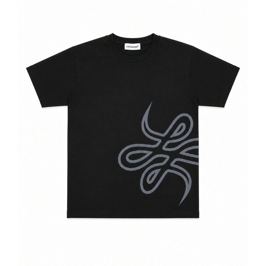 Remera "Trigrama" (Negro) - M.V.