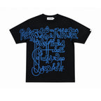 Remera Full Print "Escrituras" (Negro) - M.V.
