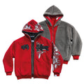 Campera Reversible Fur "Voynich" (Rojo) - M.V.