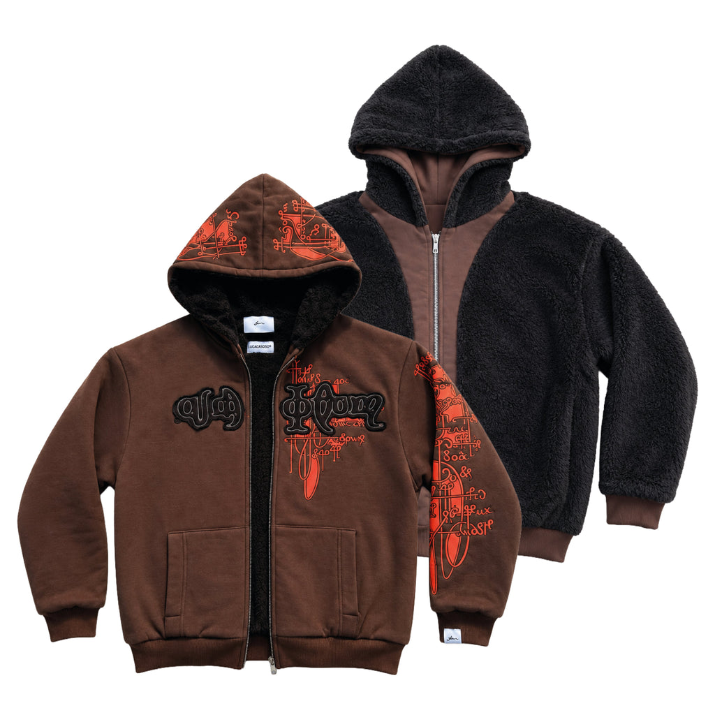 Campera Reversible Fur "Voynich" (Marrón) - M.V.