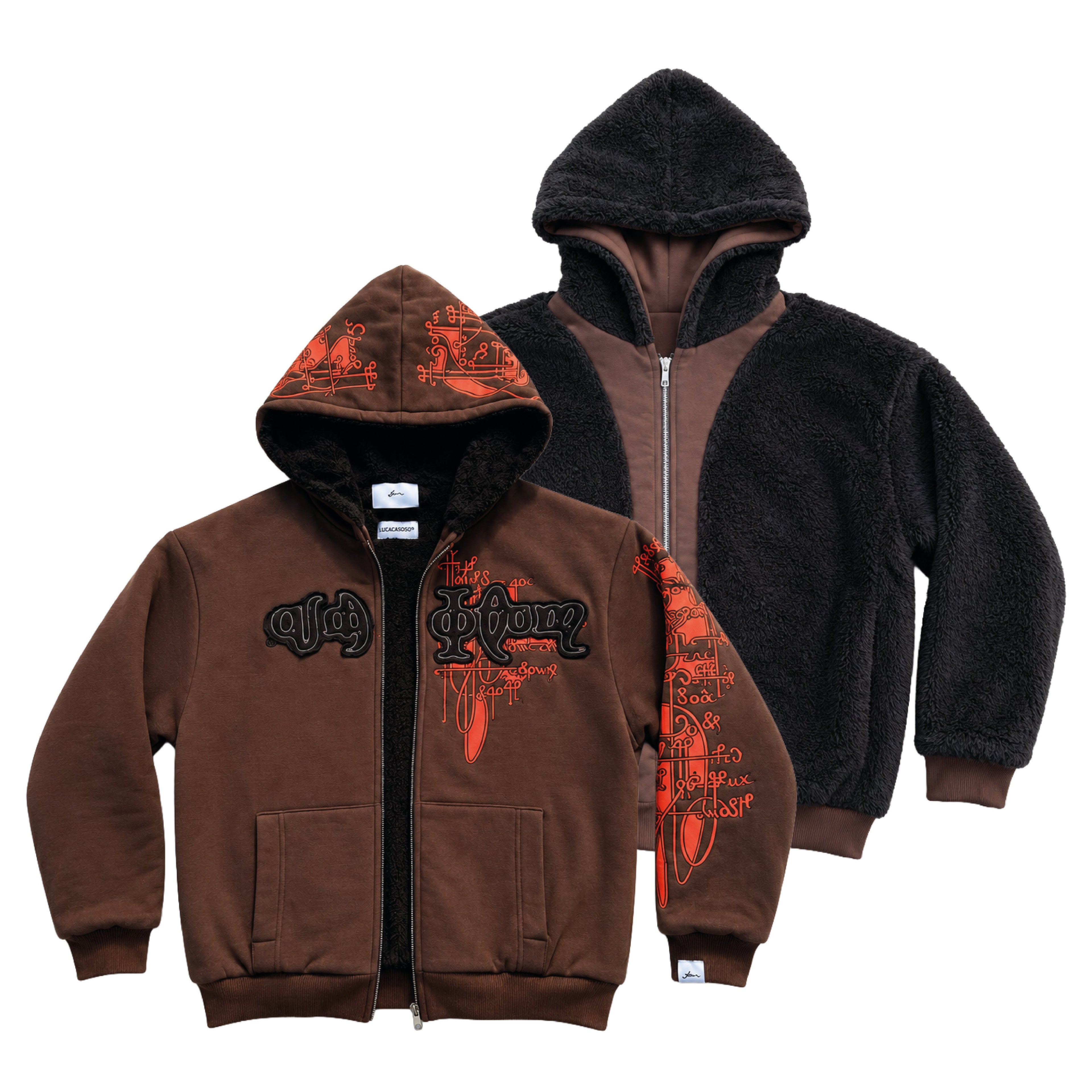 Campera Reversible Fur "Voynich" (Marrón) - M.V.