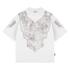 Remera "Armadura" Rotten x Bossio (Blanco)